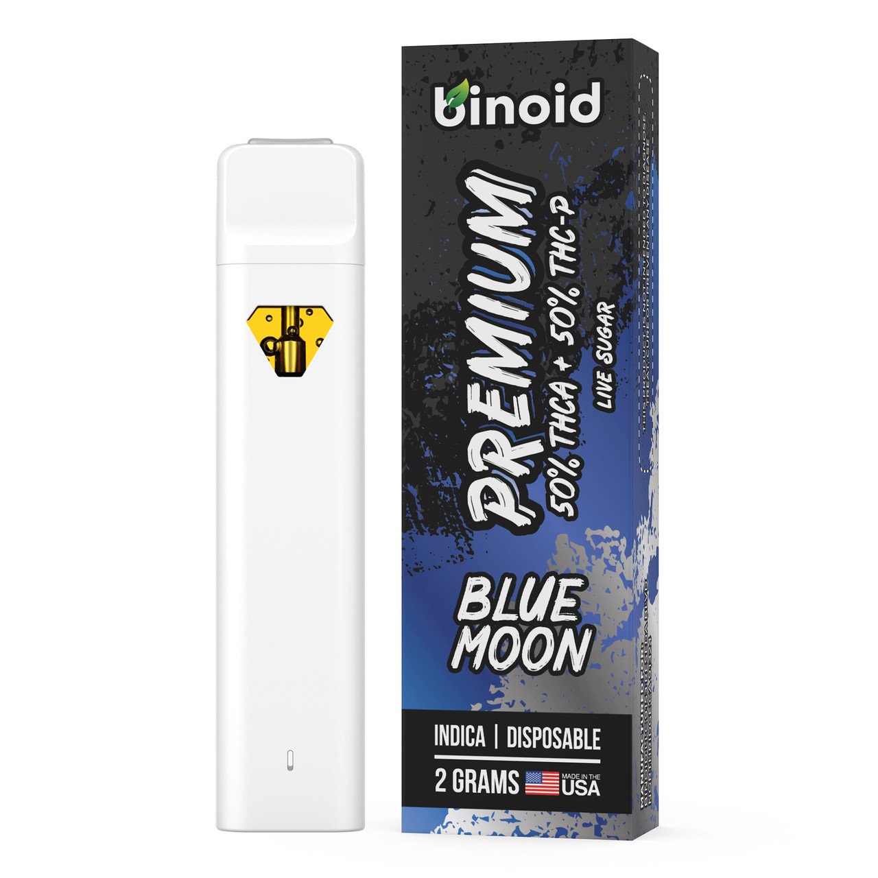 Binoid 50/50 THCA + THC-P Live Sugar 2G Disposable Vape Pen - Image 2