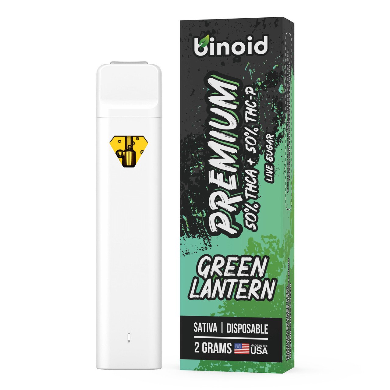 Binoid 50/50 THCA + THC-P Live Sugar 2G Disposable Vape Pen - Image 5