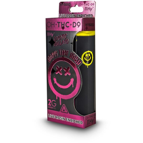 Happy Time High Delta 9 + 11-OH-THC Live Rosin Disposable Vape Pen - Image 3
