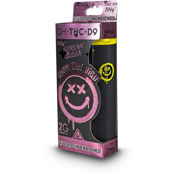 Happy Time High Delta 9 + 11-OH-THC Live Rosin Disposable Vape Pen - Image 6