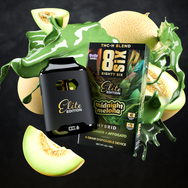 Midnight Melona Elite Edition THCh 4G Disposable Vape (Melonade) - Image 2