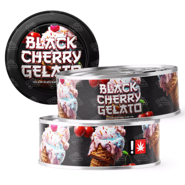 Black Cherry Gelato Strain 3.5g Cali Tins