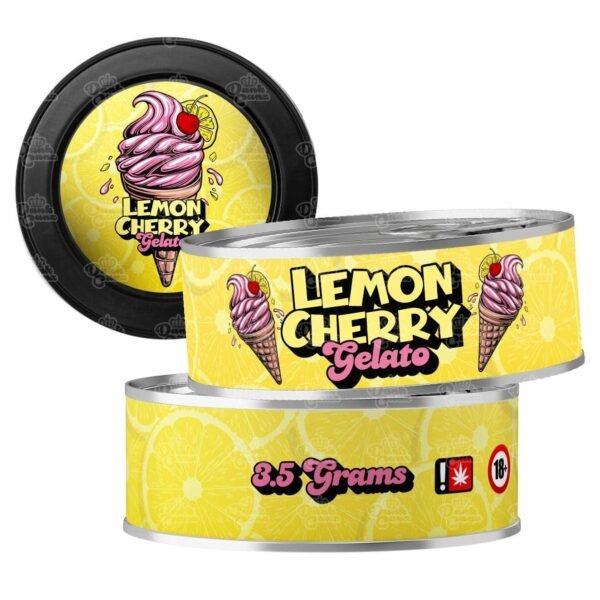 Lemon Cherry Gelato strain 3.5g Cali Tins