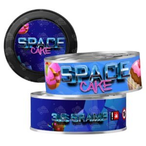 Space Cake strain Cali tins