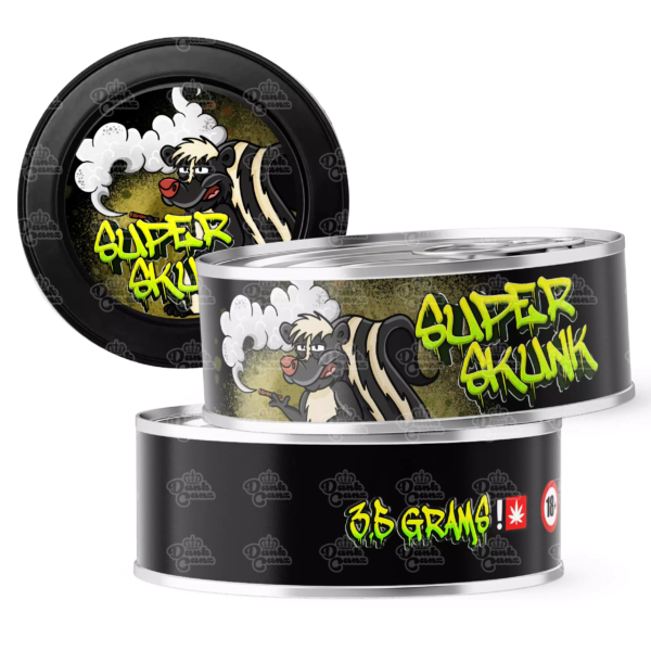 Super Skunk strain 3.5g Cali Tins